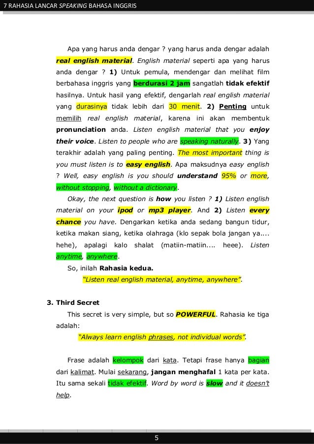Ebook Belajar Bahasa Inggris Pemula
